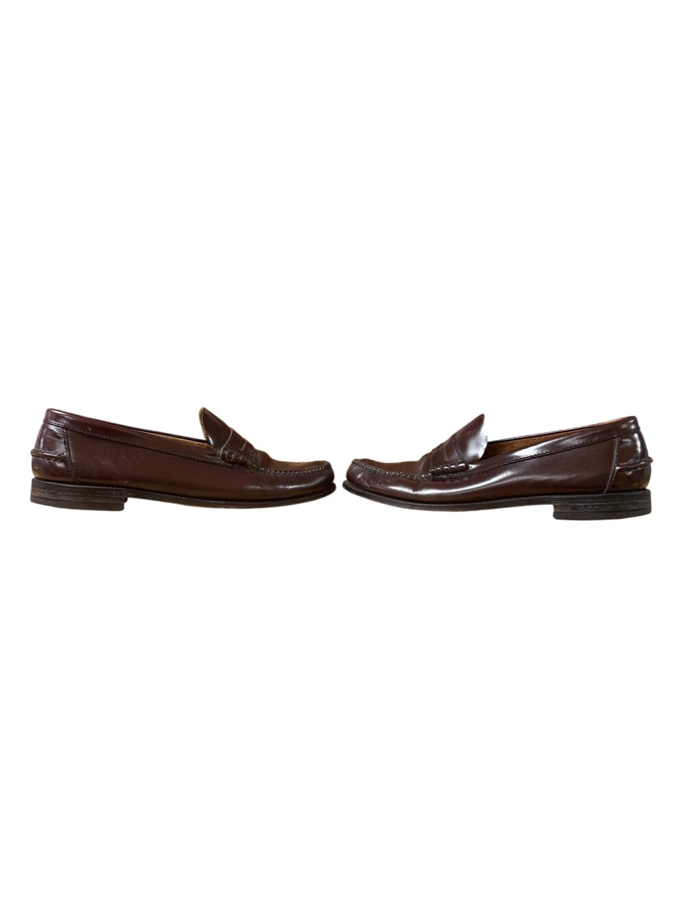 Florsheim Dress Shoes Mens Size 11 Brown Leather Slip On Penny Strap Vintage